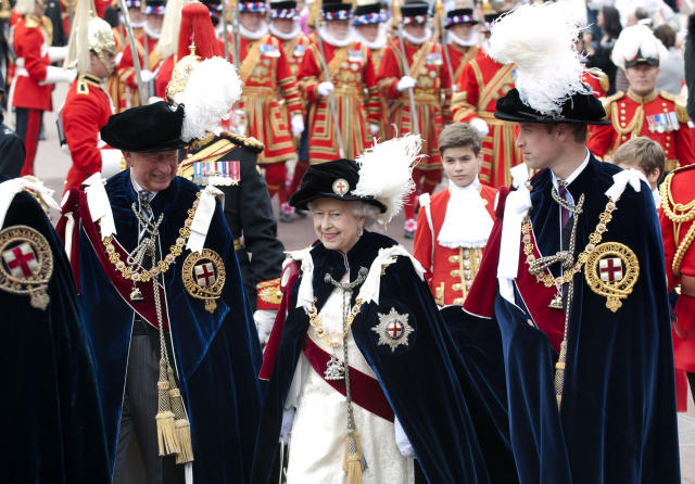 Queen Elizabeth, Prince William & More Royal Family Members at the Order of  the Garter Ceremony 2019