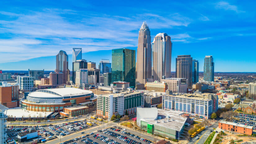 The skyline of Charlotte, North Carolina