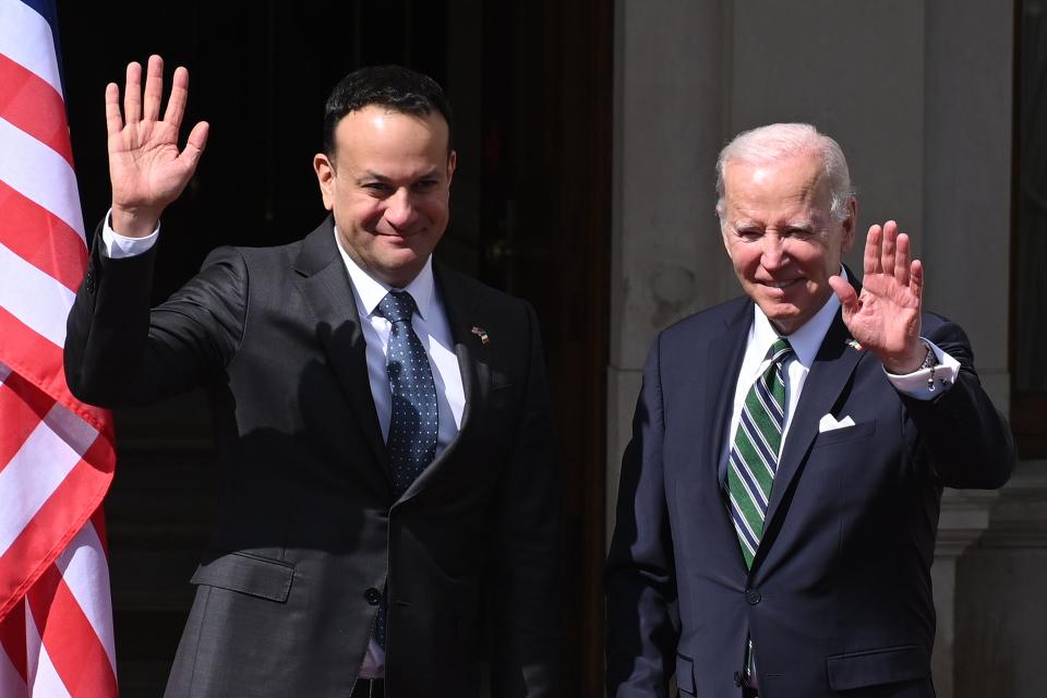 Biden and Varadkar at Farmleigh House (Getty)