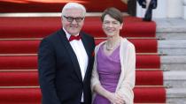 Elke Büdenbender und Frank-Walter Steinmeier bei einem Staatsbankett im Schloss Bellevue 2015