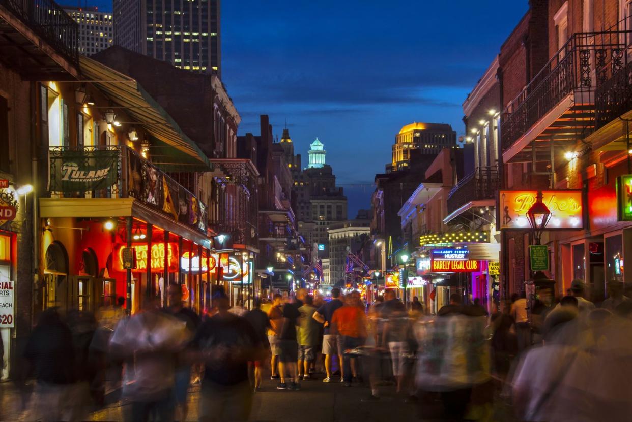 bourbon street, new orelans, louisiana