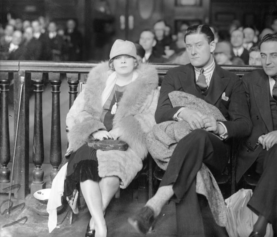 <div class="inline-image__caption"><p>Mae West and Barry O'Neill, two of the principal actors of "Sex," in the courtroom.</p></div> <div class="inline-image__credit">Bettmann</div>