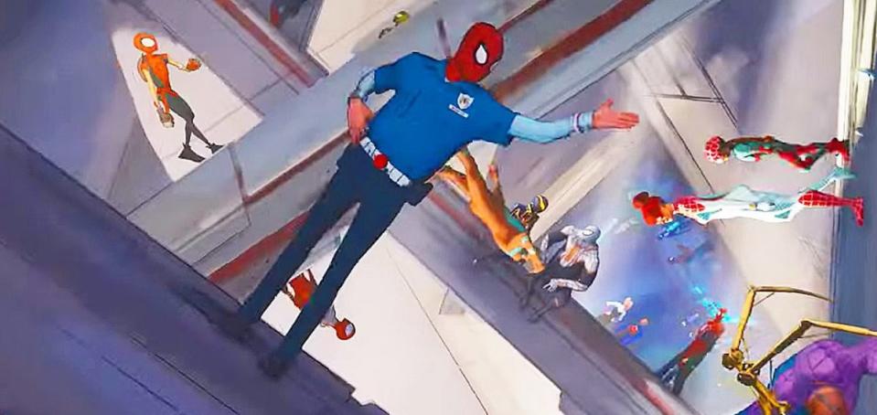 Spider-Cop in the Acros the Spider-Verse trailer