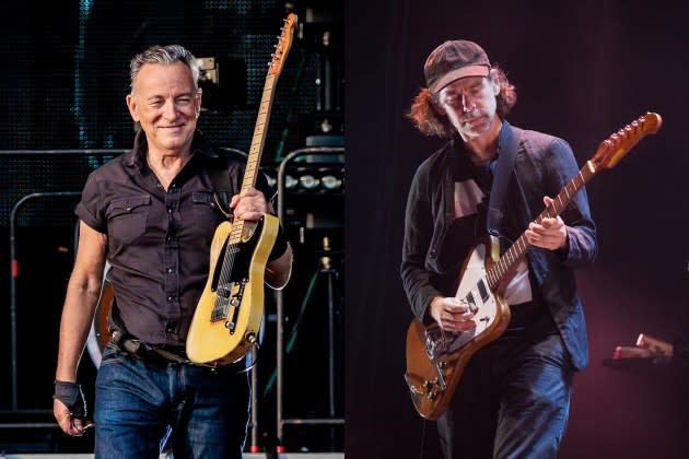 bruce-springsteen-bryce-dessner - Credit: Sergione Infuso/Corbis/Getty Images; Andrew Benge/Redferns/Getty Images