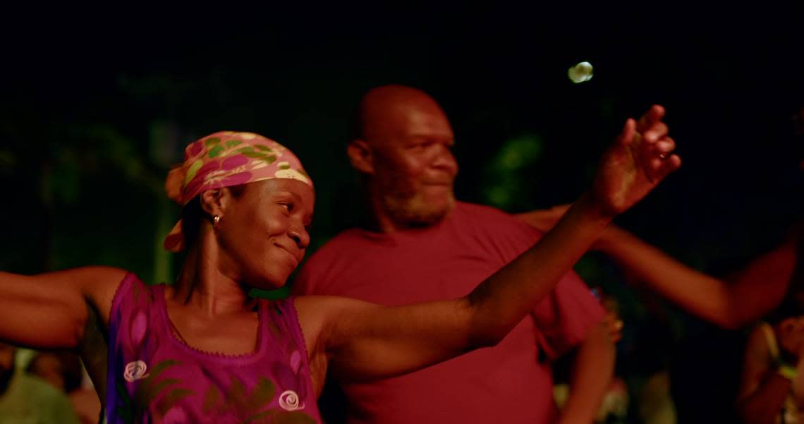 A scene from “Mountains,” a film that depicts Miami’s Hiatian community and the Little Haiti neighborhood as it deals with gentrification.