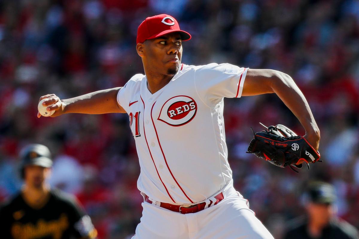 Reds pitcher Aroldis Chapman has been clocked at 105 mph on a stadium