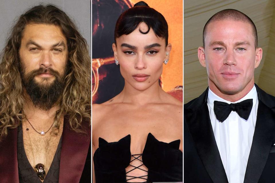 Samir Hussein/WireImage; ANGELA  WEISS/AFP via Getty Images; Kevin Mazur/MG21/Getty Images Jason Momoa, Zoe Kravitz, Channing Tatum