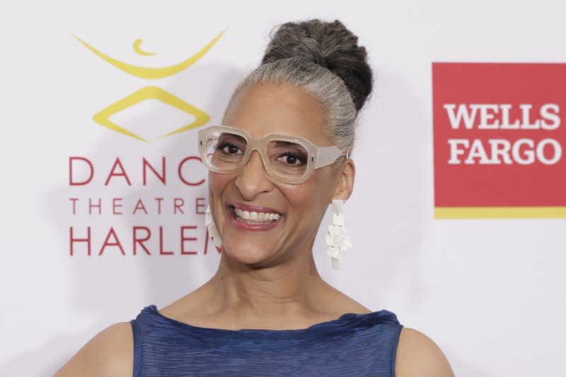 Carla Hall arrives on the red carpet when Dance Theater Of Harlem Honors Debbie Allen at the Annual Vision Gala at New York City Center on April 20, 2023, in New York City. The TV personality turns 60 on May 12. File Photo by John Angelillo/UPI