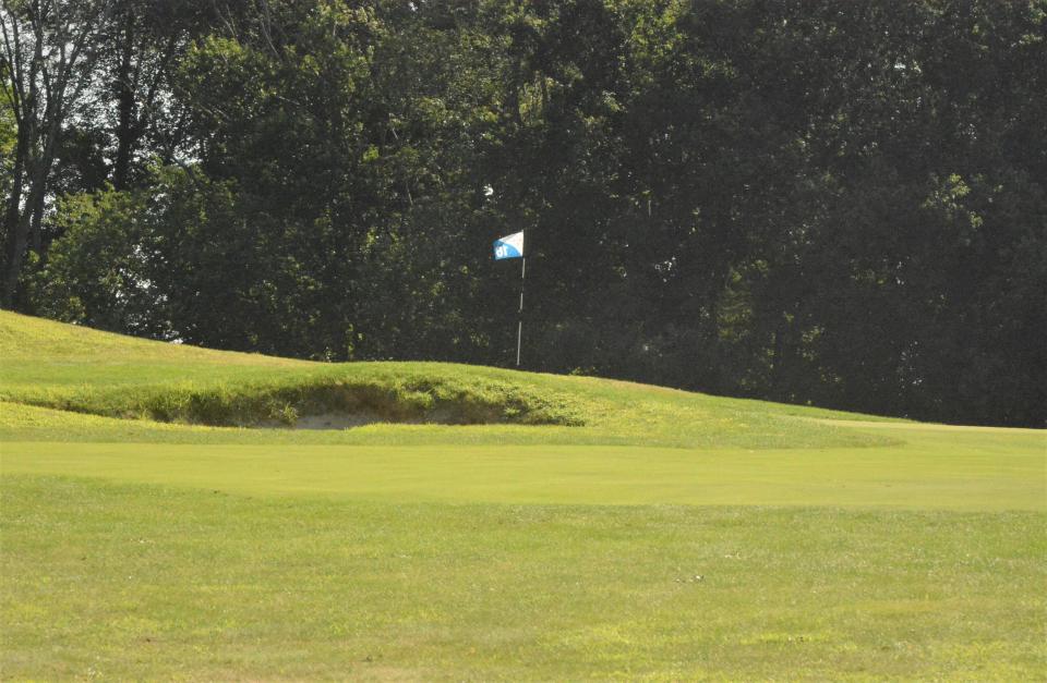The 16th hole at Mohegan Sun Golf Club in Baltic.