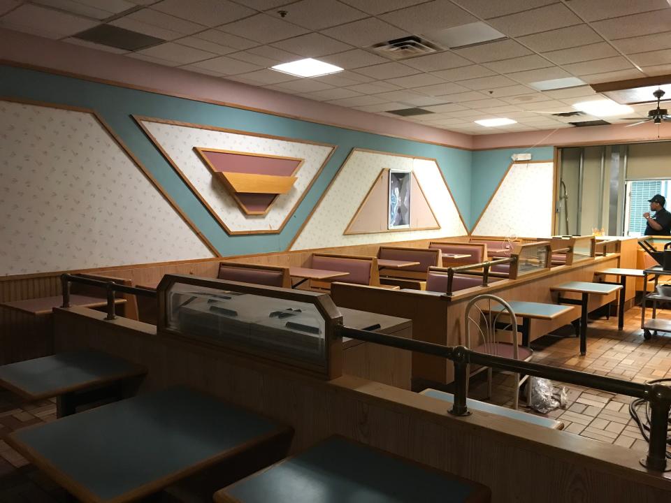 Inside an abandoned Burger King in Concord Mall, Wilmington, Delaware