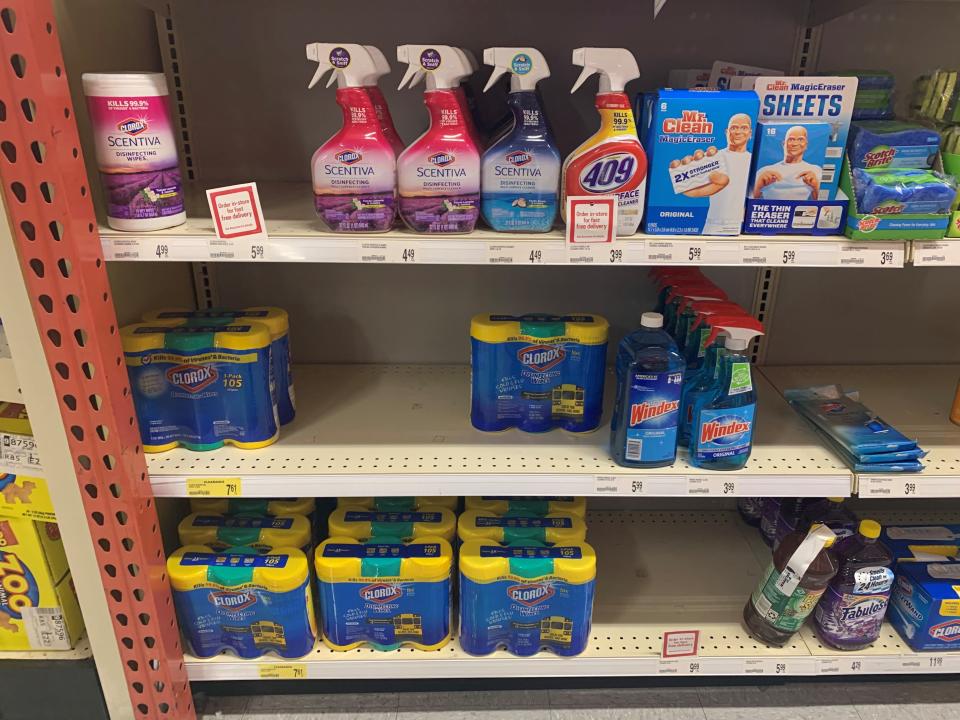 The EPA released a list of disinfectant products that "have qualified for use against the coronavirus.