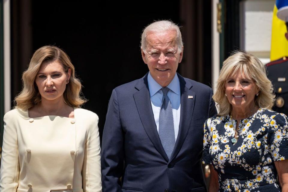 jill biden welcomes the first lady of ukraine to the white house