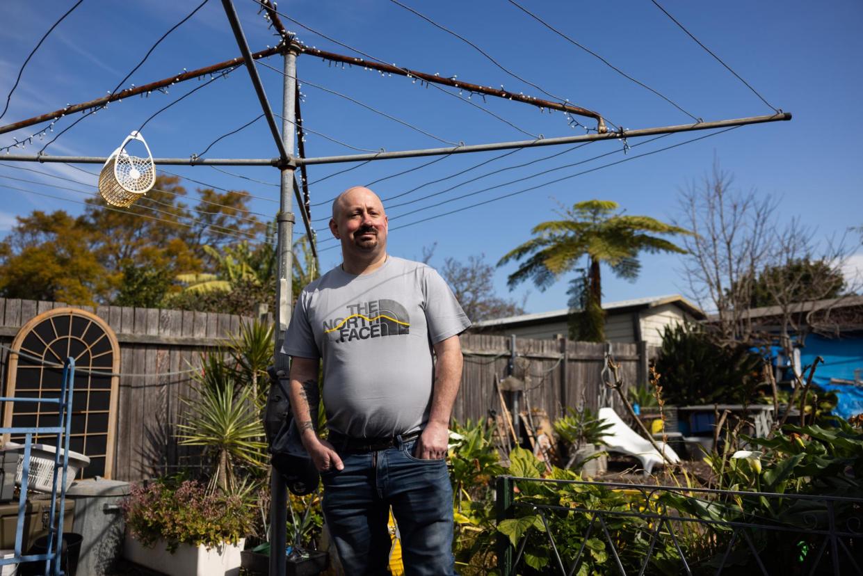 <span>Guy Moore at his home in Leichhardt in Sydney. Moore resisted when his agent tried to make him use the payment app MyTenant and took his agent to Ncat. He was annoyed by the potential fee as well as privacy risks.</span><span>Photograph: Blake Sharp-Wiggins/The Guardian</span>