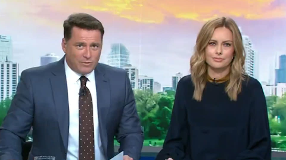 Karl Stefanovic and Allison Langdon made their Today show debut together yesterday. Photo: Channel 10