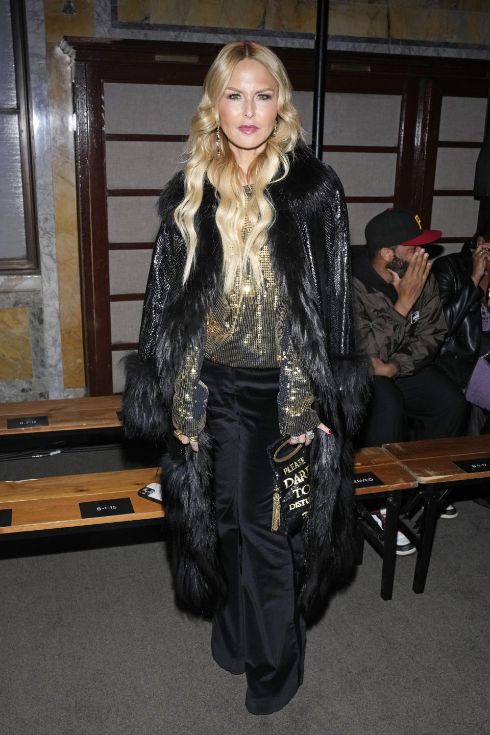 Rachel Zoe attends the Prabal Gurung Fall/Winter 2023 fashion show at Gotham Hall on Friday, Feb. 10, 2023, in New York. (Photo by Charles Sykes/Invision/AP)