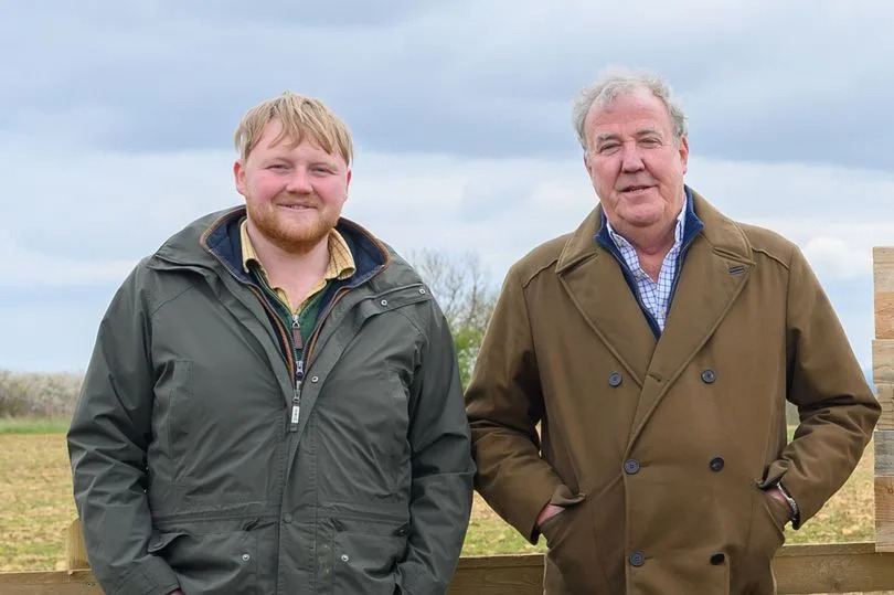 Kaleb Cooper (L) and Jeremy Clarkson.