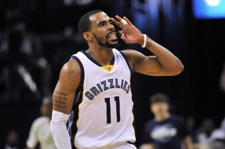 Mike Conley returned to the Grizzlies with a huge contract. (AP)
