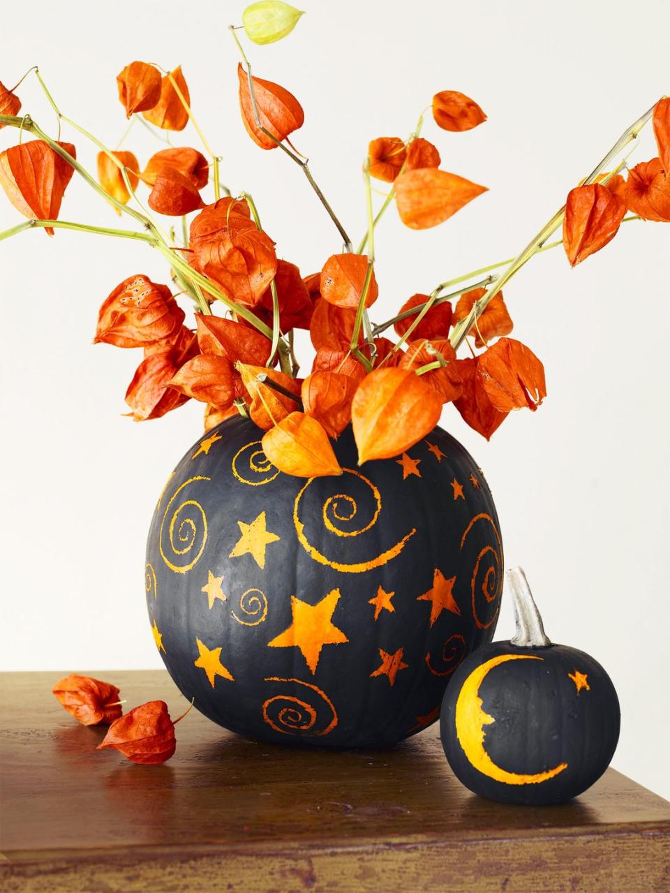 Painted Pumpkin Vase