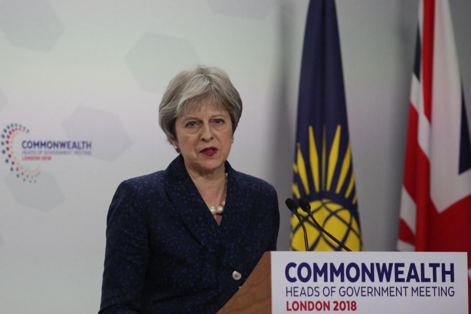 Mrs May paid tribute to the Queen as the welcomed the decision (AFP/Getty Images)