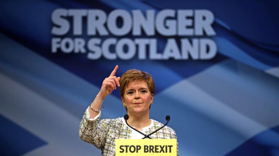 Nicola Sturgeon, Schottlands Premierministerin und SNP-Vorsitzende, Ende November in Glasgow.