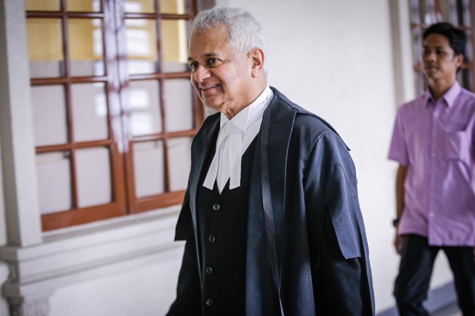 Attorney General Tan Sri Tommy Thomas is seen at the Kuala Lumpur High Court December 10, 2019. — Picture by Hari Anggara