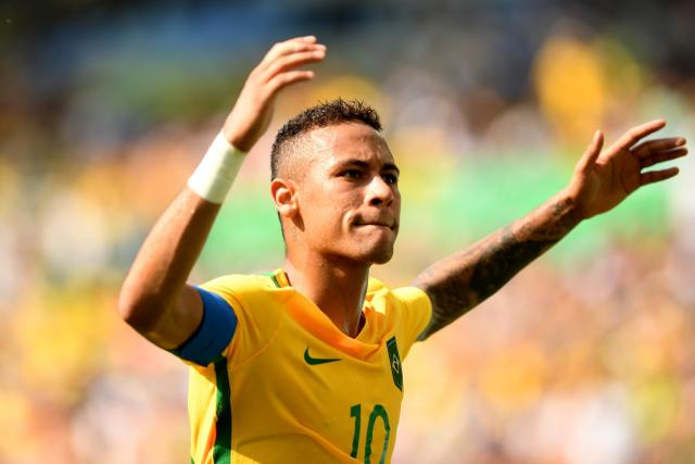 Brazil's Neymar leads country to football gold in historic game