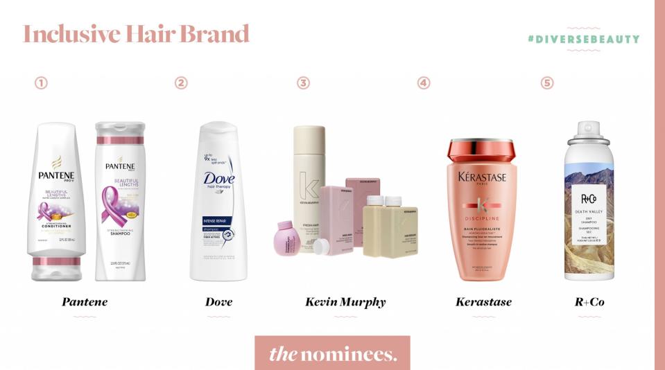 Most Inclusive Hair Brand Nominees