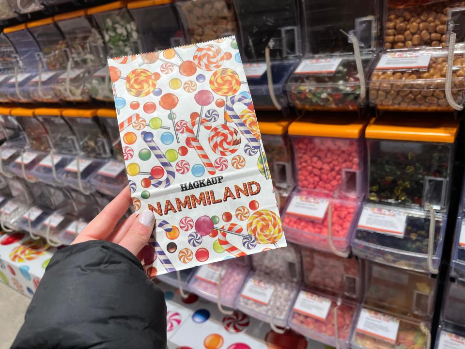 A bag of candy in Namiland in Hagkaup.