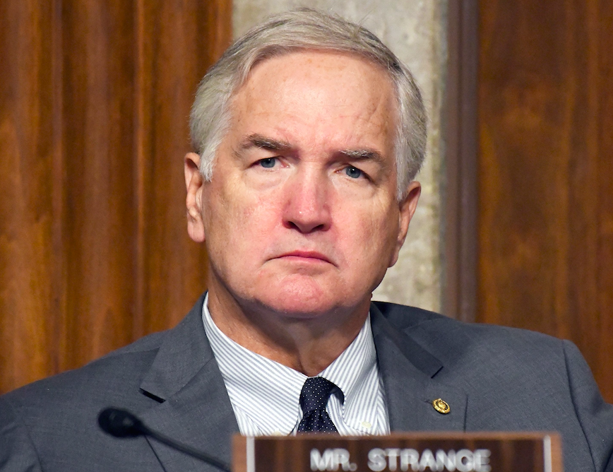 Mr Trump's preferred candidate, incumbent Luther Strange, was defeated (Picture: Rex)