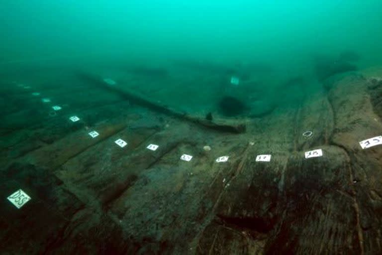 Se conservó el 70% del casco del bari gracias a la arcilla que lo protegió