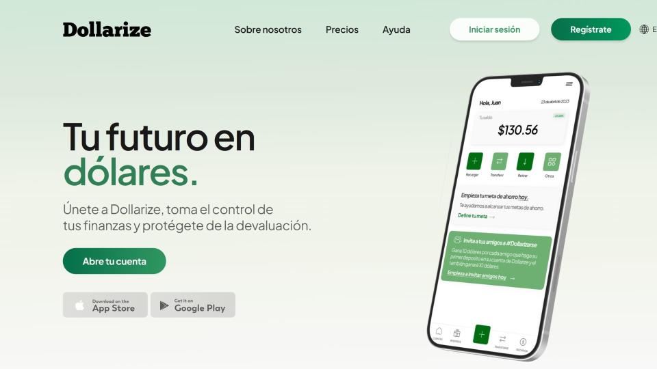 Dollarize ya está disponible para descargarse en dispositivos Android e iOS