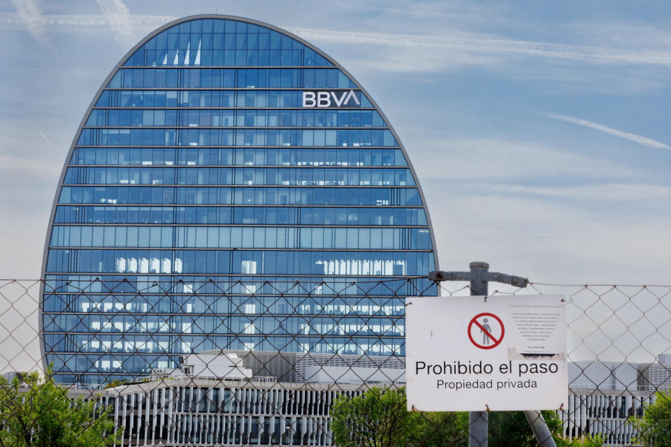 Sede operativa del BBVA en Madrid, España (Getty Images)