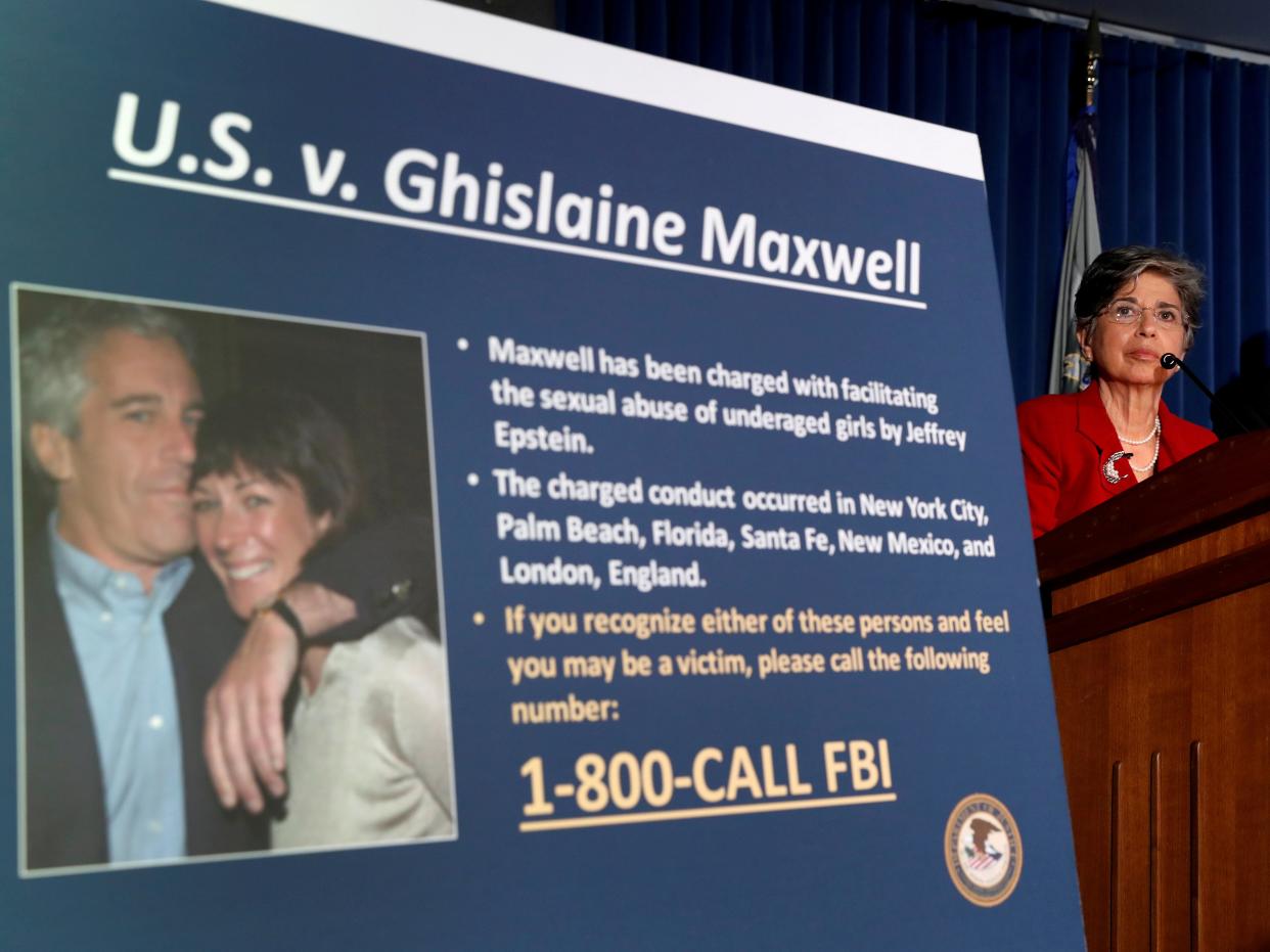 <p>Audrey Strauss, acting United States Attorney for the Southern District of New York, speaks at a news conference announcing charges against Ghislaine Maxwell </p> (REUTERS)