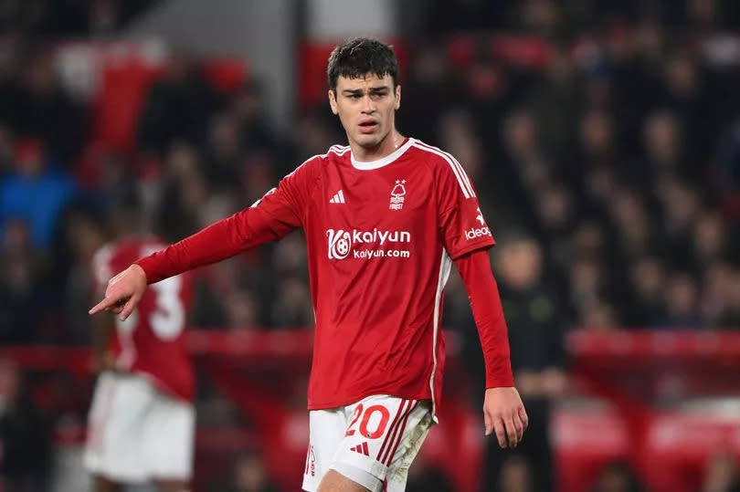 Gio Reyna in action for Nottingham Forest