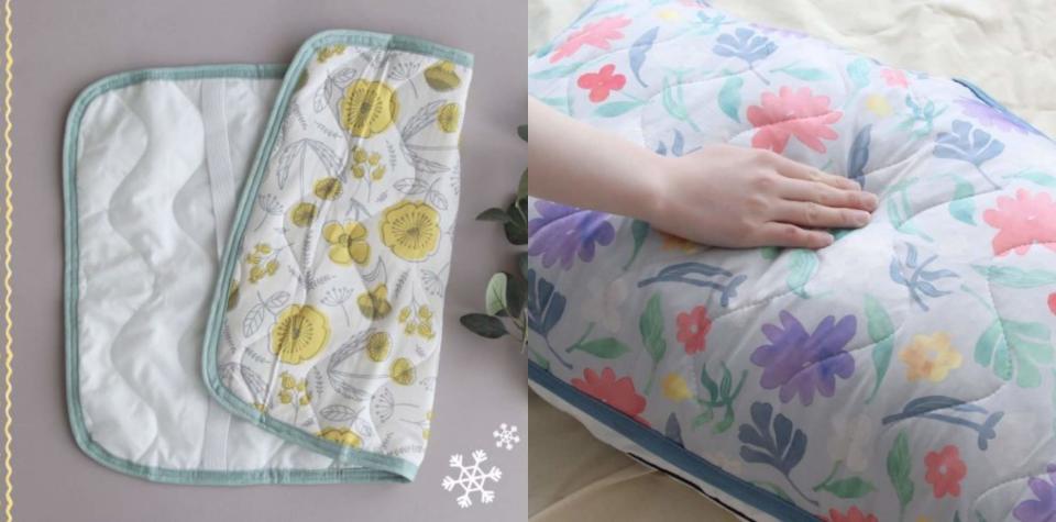 夏天涼感小物推薦7：夏天睡覺最怕睡到滿頭大汗，這款枕巾採用優異的散熱性纖維，能與皮膚接觸時感覺更涼爽。材質細緻滑順，而且可以透氣吸水觸感又佳