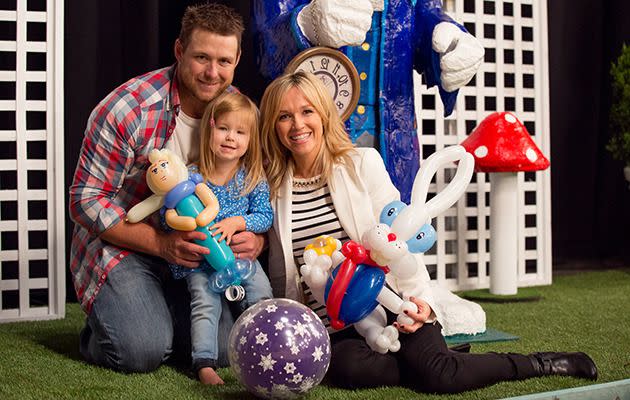 Stuart, Sarah and Frankie at the Seven Telethon earlier this year. Image: Supplied