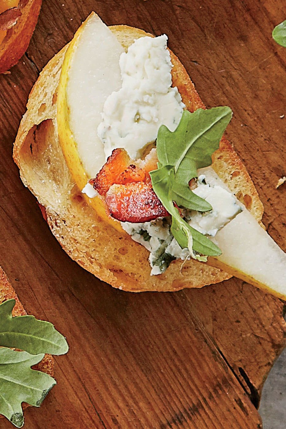Pear-and-Blue Cheese Crostini