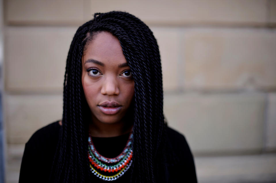 English actress Naomi Ackie poses at the San Sebastian Film Festival, northern Spain September 20, 2016. The actress appears in the William Oldroyd directed feature film "Lady Macbeth", part of the Official Selection. REUTERS/Vincent West