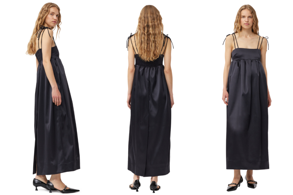 This is the $595 dress the bride wants her bridesmaids to wear. Photo: GANNI