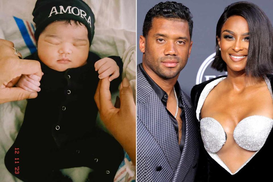 <p>Ciara/ Instagram; Momodu Mansaray/WireImage</p> Ciara and Russell Wilson welcome daughter Amora Princess.