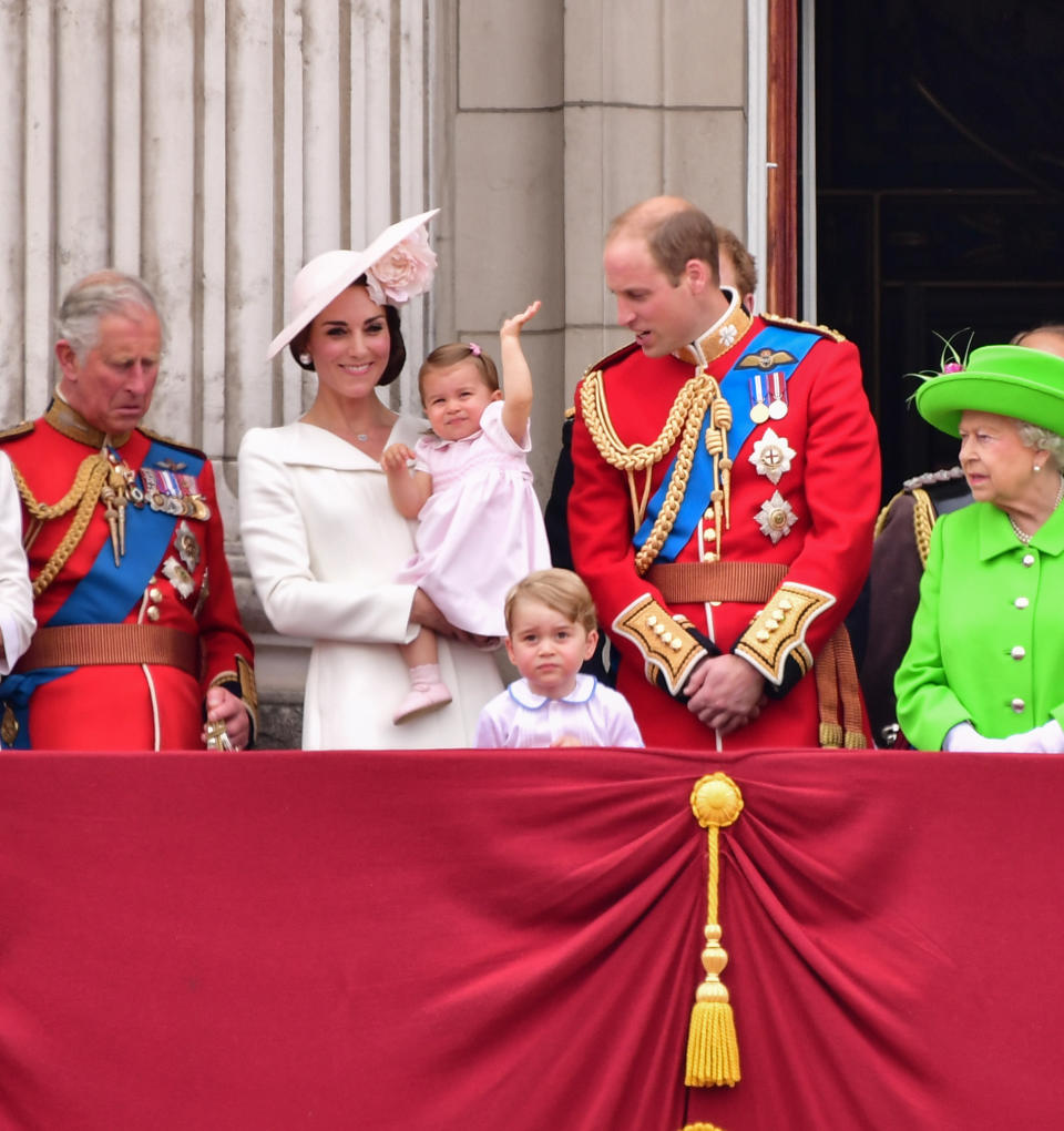 In 2016 mum Kate and daughter Charlotte wore coordinating pale pink outfits. Source: Getty