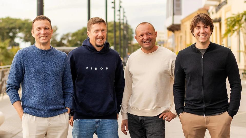 Finom founders: Andrey Petrov, Yakov Novikov, Oleg Laguta, Kos Stiskin.