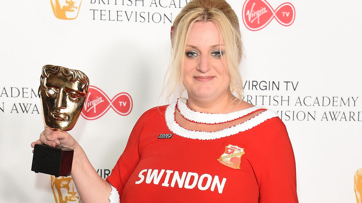 Daisy May Cooper, seen here at the BAFTA Awards in 2018, said afterwards she felt a bit 'flat' (Getty)