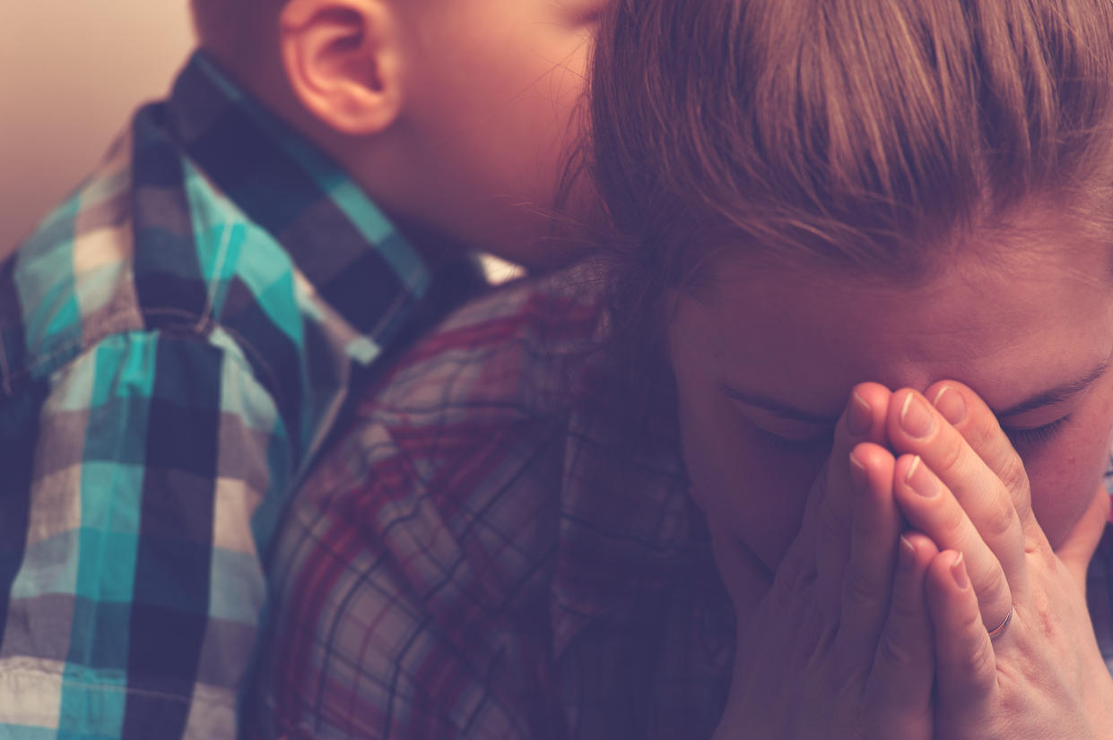 New research has revealed 85% of mums have seen their mental health suffer [Photo: Getty]