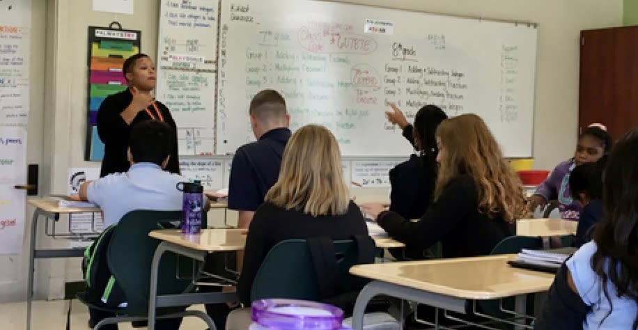 Crystal Watson, a math teacher in Cincinnati, is drawing inspiration from a controversial guide about how to be an “antiracist math educator.” (Courtesy of Crystal Watson)