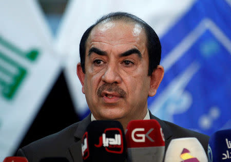 The head of Iraq's Independent Higher Election Commission Riyadh al-Badran speaks during a news conference in Baghdad, Iraq May 16, 2018. REUTERS/Khalid al Mousily