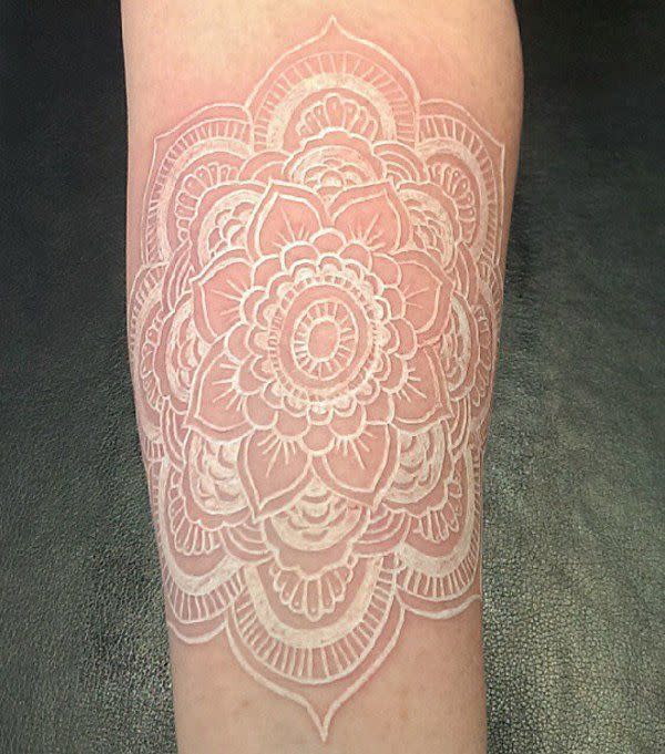 18 Beautifully Subtle White Ink Tattoo Ideas