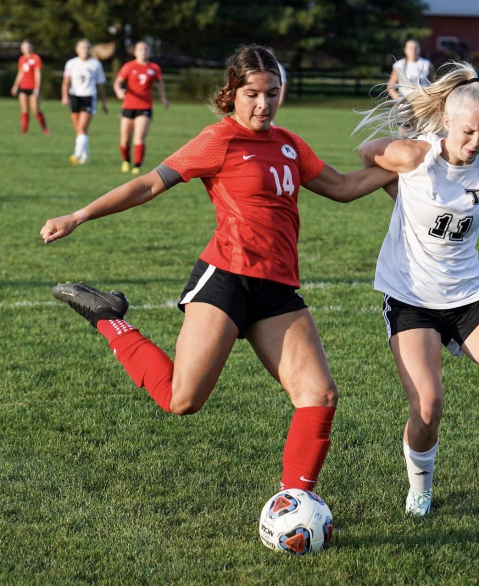 Lauren Contini of New Philadelphia was selected first team All-Ohio in girls soccer.