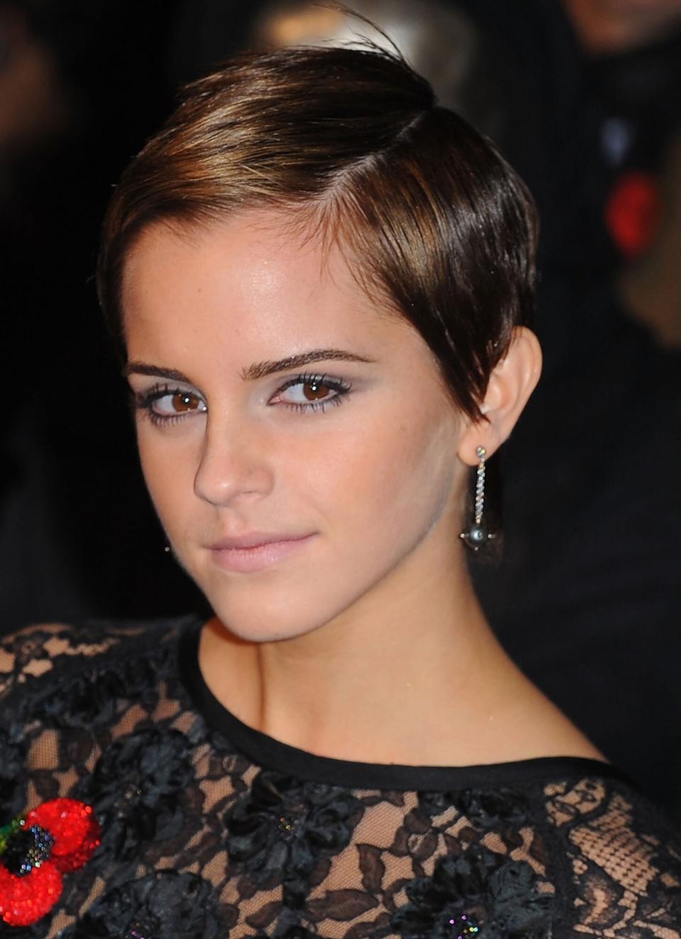 Emma Watson attends the world premiere of Harry Potter and The Deathly Hallows at Odeon Leicester Square