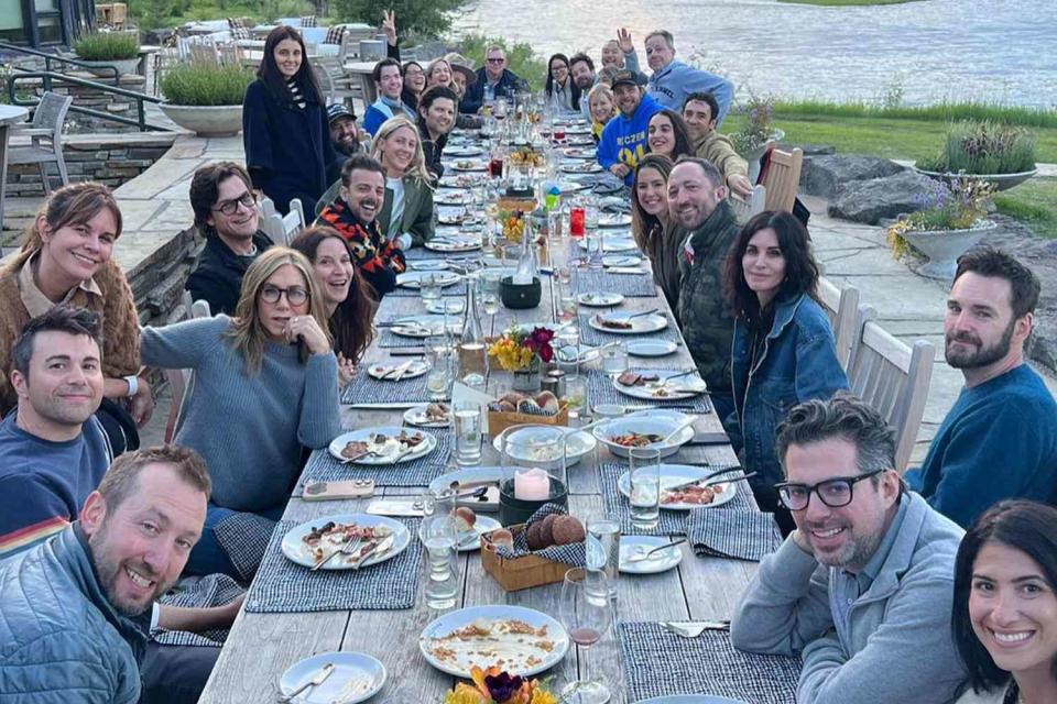 <p>Kristen Bell/Instagram</p> Kristen Bell, Jennifer Aniston, Courteney Cox, Jimmy Kimmel, Jason Bateman and more on vacation together in Idaho